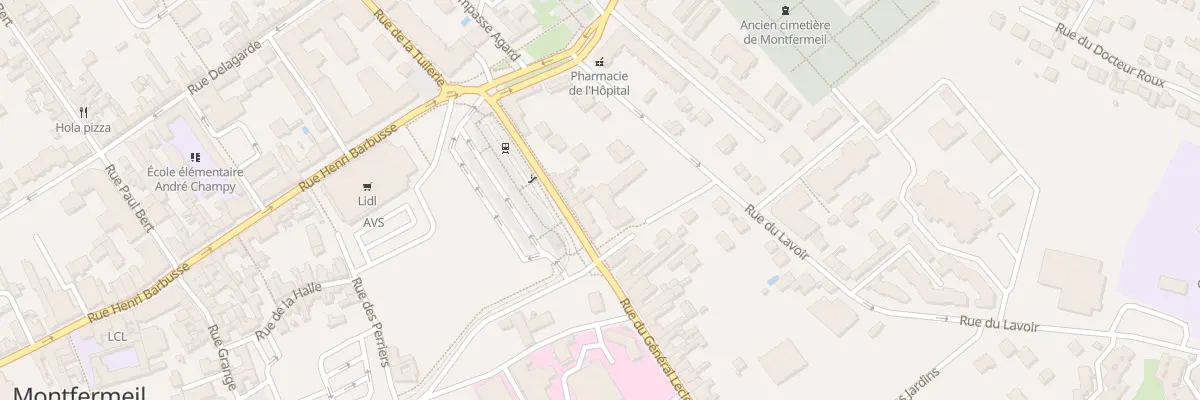 Plan du 15 Rue du Génèral Leclerc à Montfermeil