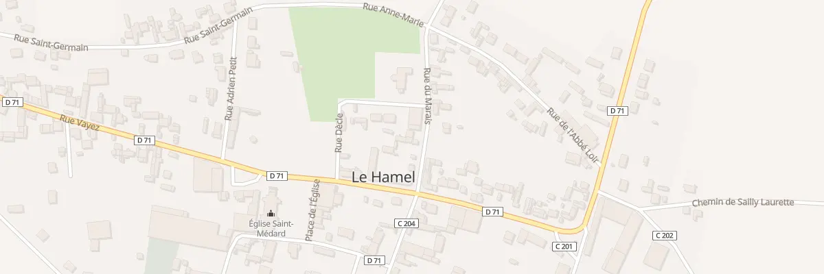 Plan du 3 Rue du Marais au Hamel
