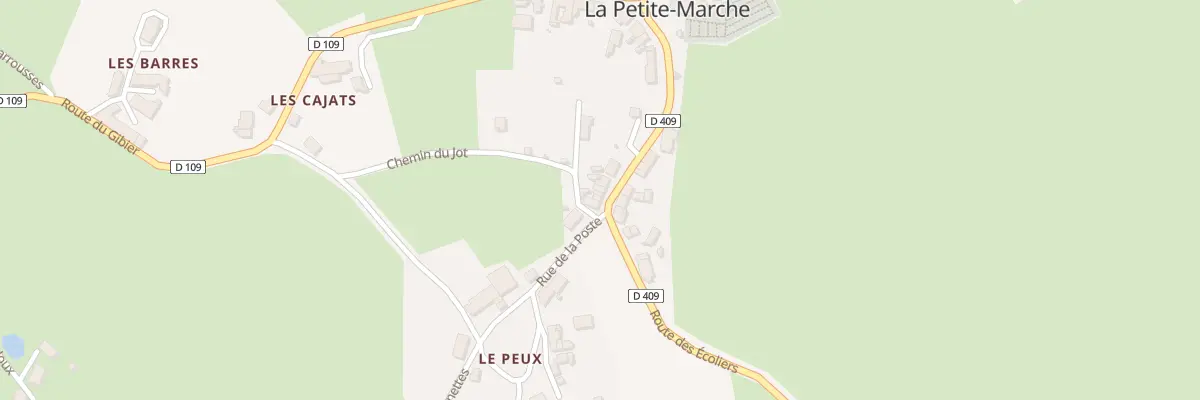 Plan du 5021 Le Bourg à La Petite-Marche