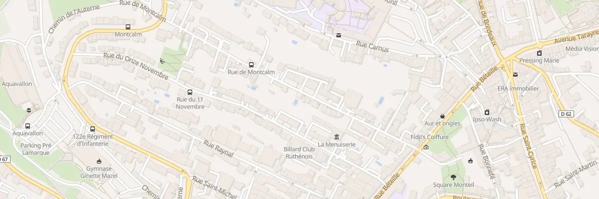 Plan du 19 Rue de Montcalm à Rodez