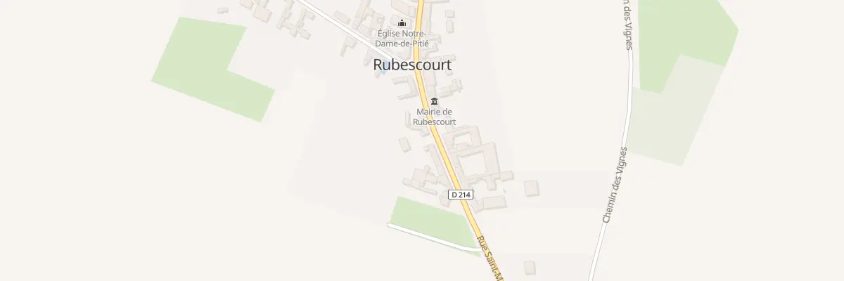 Plan du 8 Rue Saint Martin à Rubescourt
