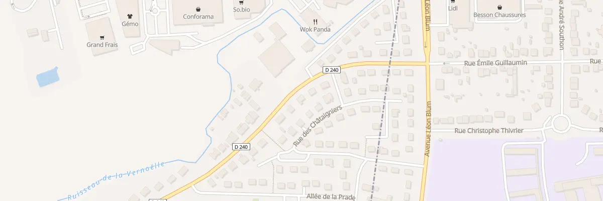 Plan du 17 Rue du Petit Moulin à Prémilhat