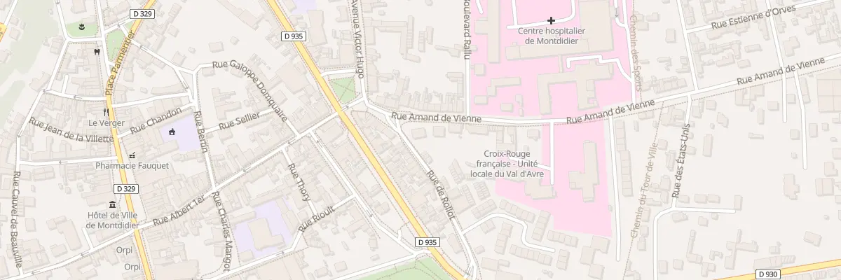 Plan du 2B Rue Amand de Vienne à Montdidier