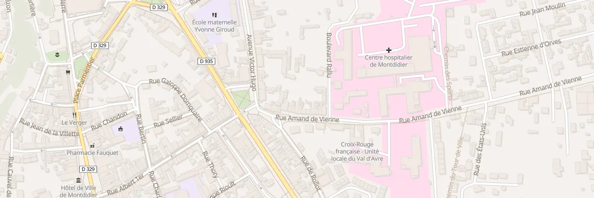 Plan du 9 Rue Amand de Vienne à Montdidier