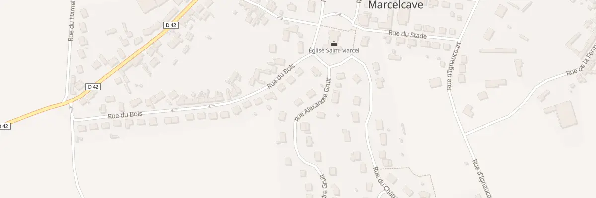 Plan du 6 Rue Alexandre Gruit à Marcelcave