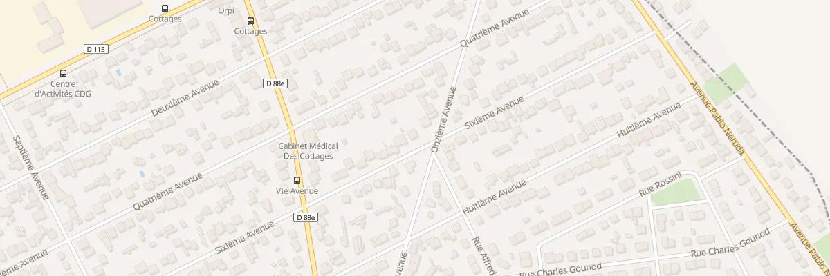 Plan du 57B Sixième Avenue à Tremblay-en-France