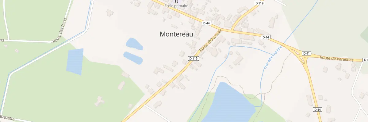 Plan du 12 Rte d’Ouzouer à Montereau