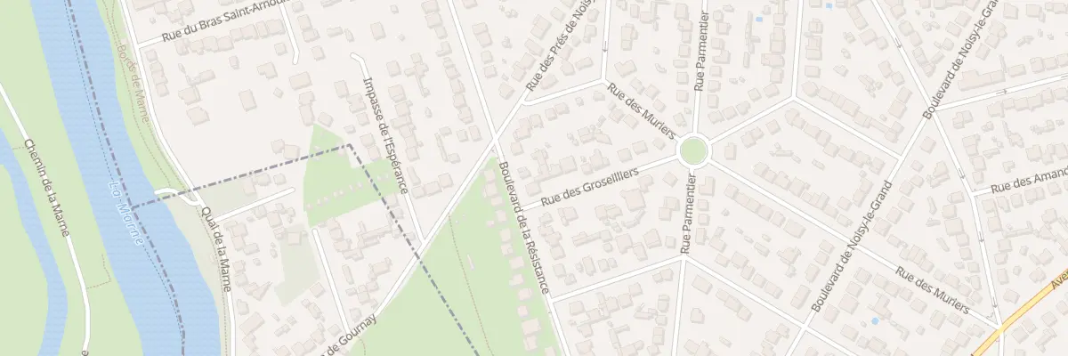 Plan du 75 Bd de la Résistance à Gournay-sur-Marne