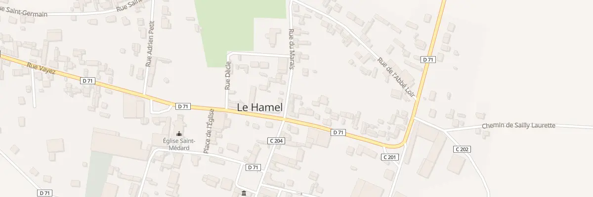 Plan du 12 Rue du Général John Monash au Hamel