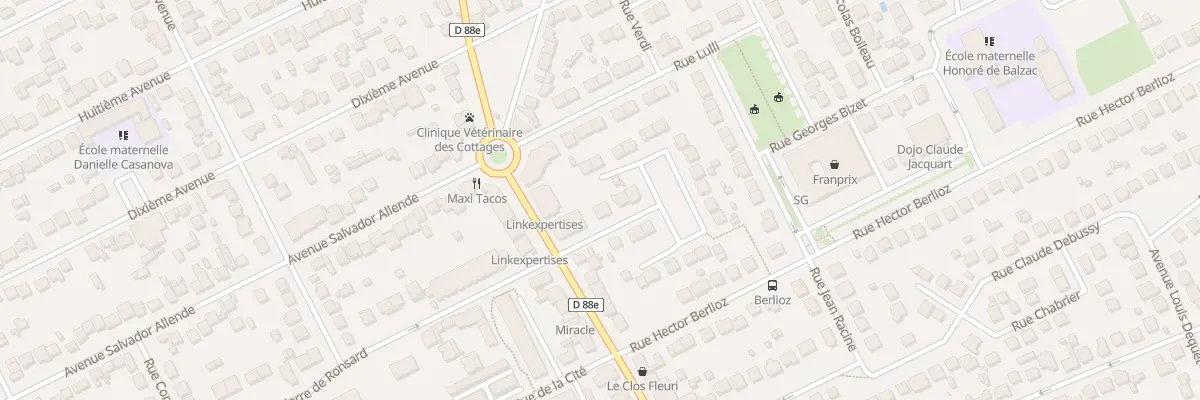 Plan du 1 Sq Saint-Saëns à Tremblay-en-France