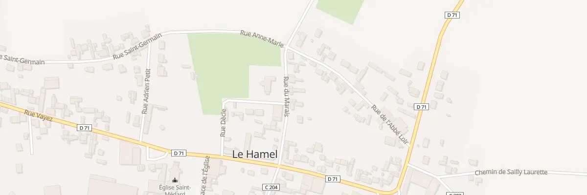Plan du 6 Rue du Marais au Hamel