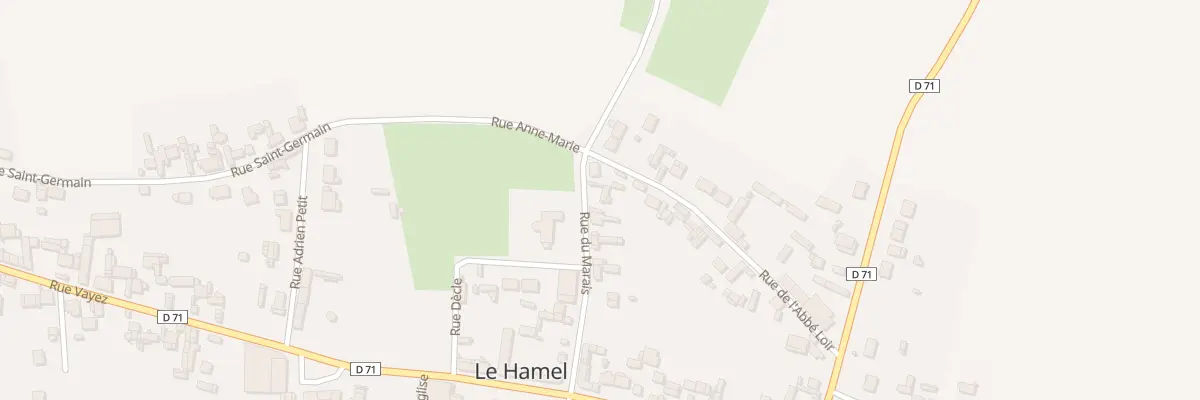 Plan du 10 Rue du Marais au Hamel