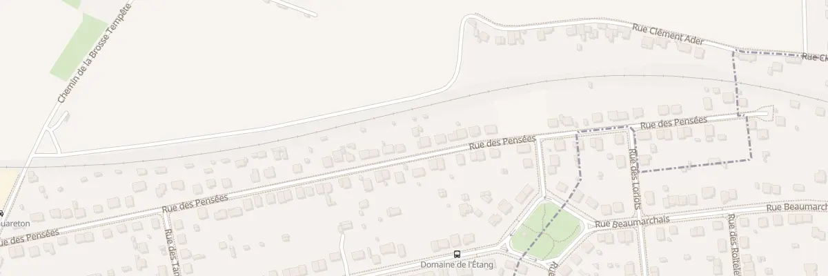 Plan du 56 Rue des Pensées à Domérat