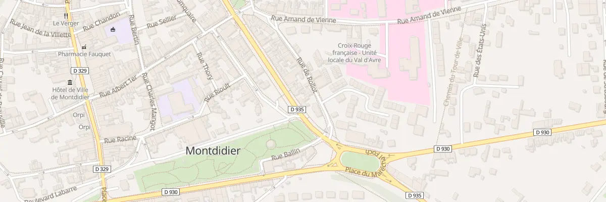 Plan du 23 Av Paul Doumer à Montdidier