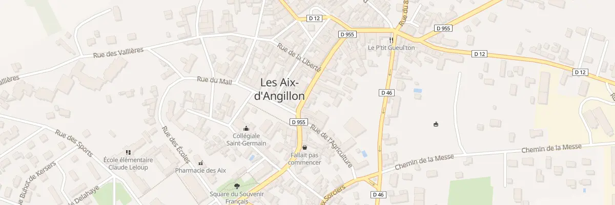 Plan du 36 Rue de la Republique aux Aix-d’Angillon