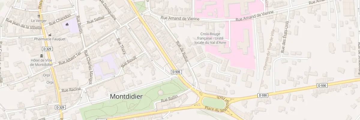 Plan du 21B Av Paul Doumer à Montdidier
