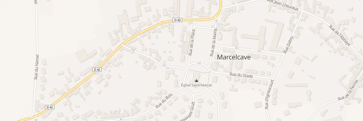 Plan du 1 Rue de la Place à Marcelcave