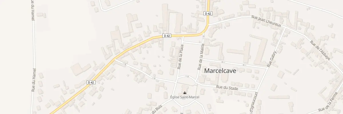 Plan du 13 Rue de la Place à Marcelcave