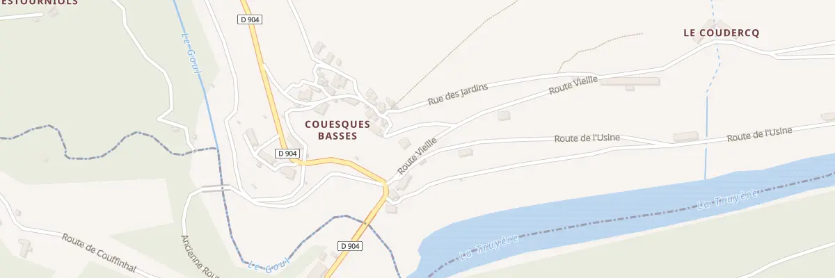 Plan du 5045 Couesques Basses à Saint-Hippolyte
