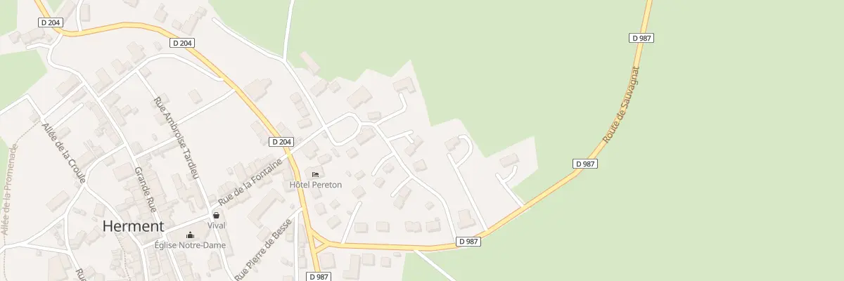 Plan du 11 Ham Bellevue à Herment