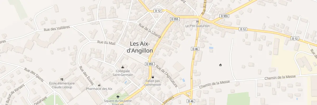 Plan du 40 Rue de la Republique aux Aix-d’Angillon