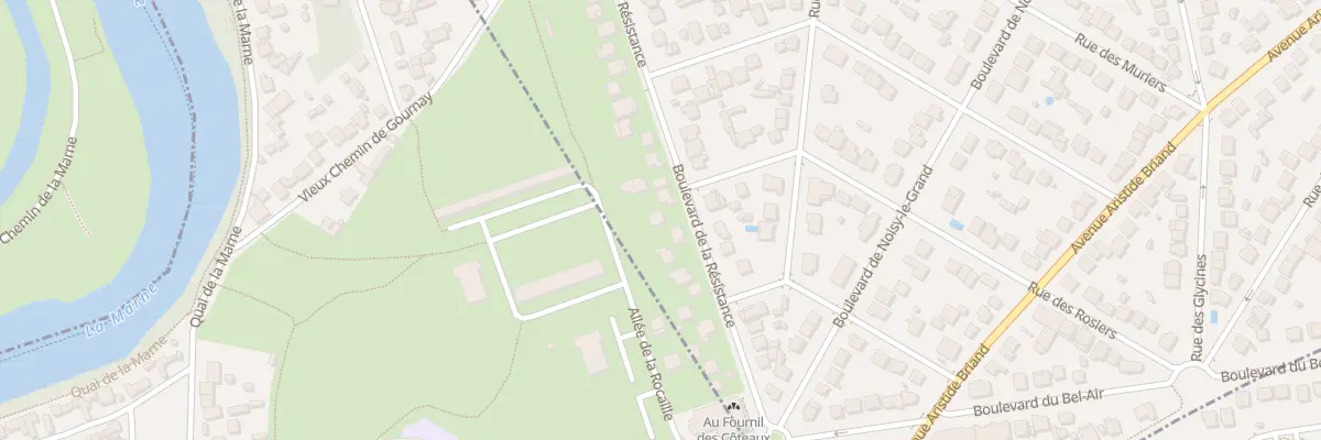 Plan du 110 Bd de la Résistance à Gournay-sur-Marne