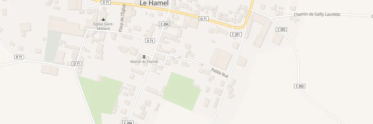Plan du 6 Rue Petite Rue au Hamel