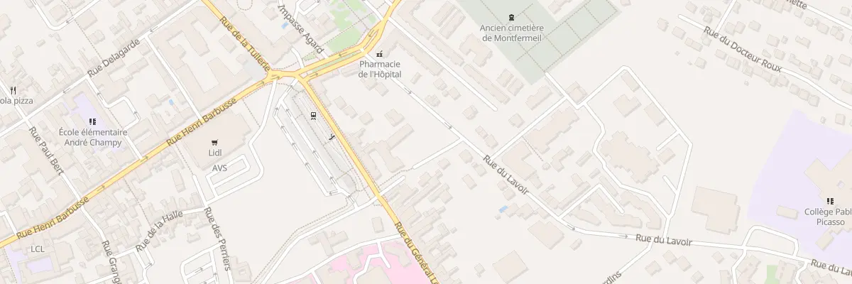 Plan du 16 Rue du Lavoir à Montfermeil
