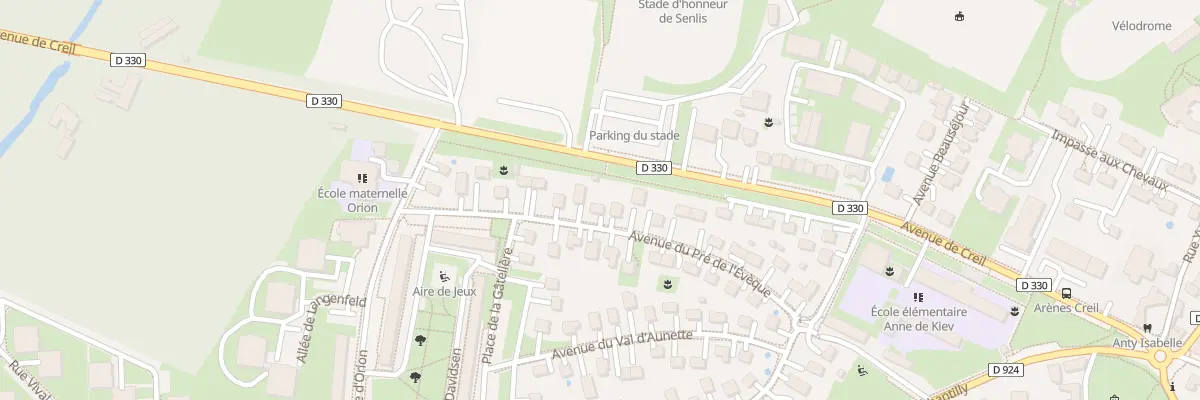 Plan du 24 Av du Pré de l’Evêque à Senlis