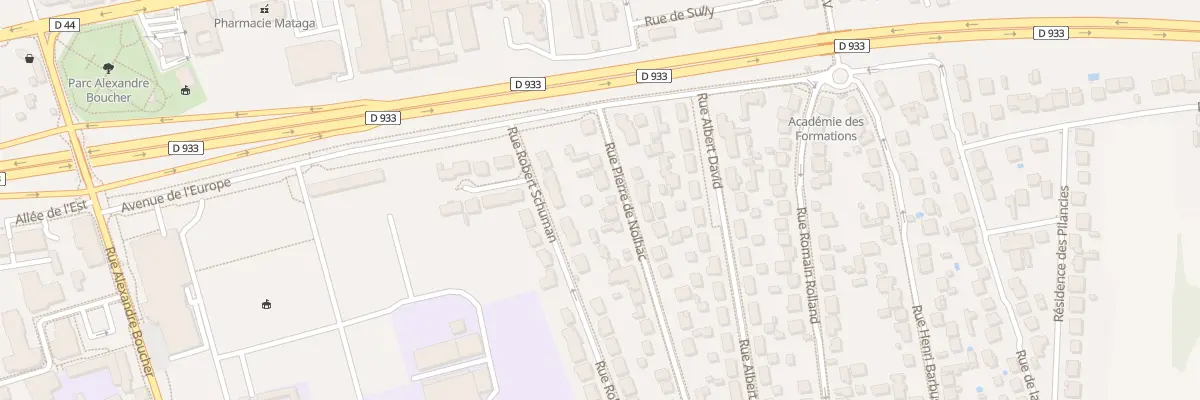 Plan du 10 Rue Pierre de Nolhac à Vaujours