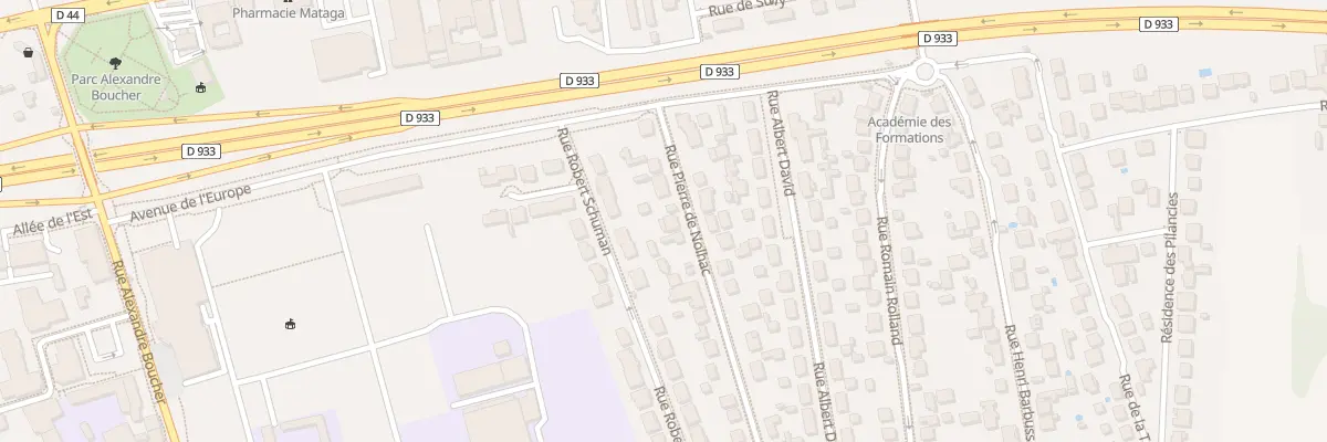 Plan du 12 Rue Pierre de Nolhac à Vaujours
