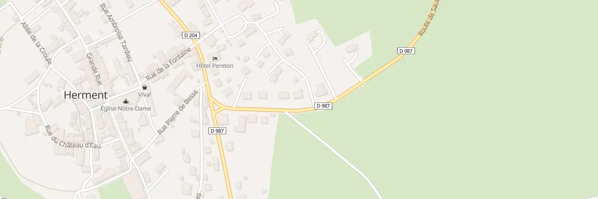 Plan du 6 Rte de Sauvagnat à Herment