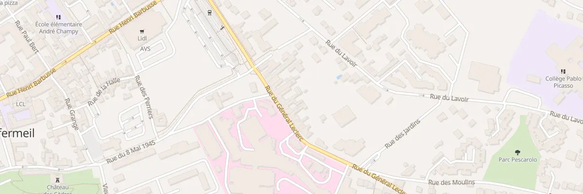 Plan du 35 Rue du Génèral Leclerc à Montfermeil