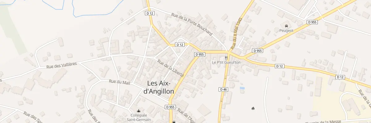 Plan du 25 Rue de la Republique aux Aix-d’Angillon