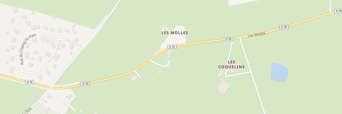 Plan du 4 Les Molles à Audes