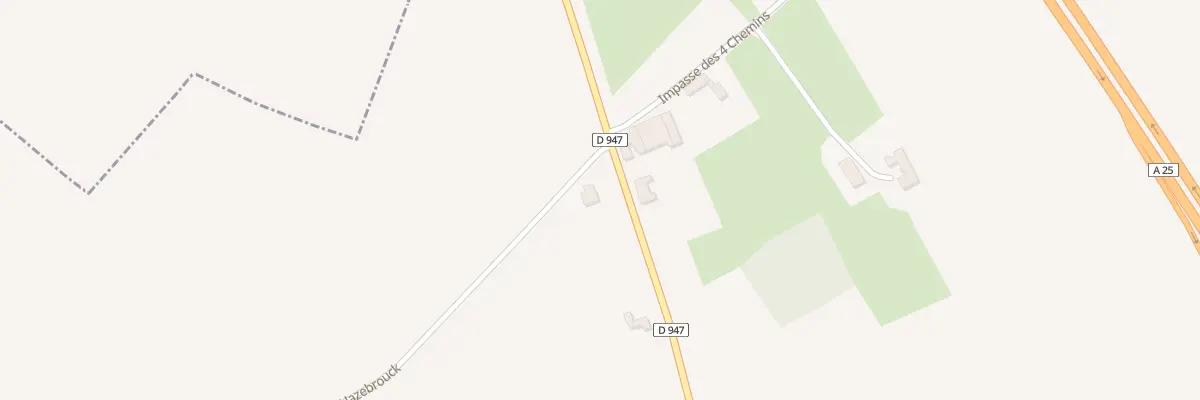 Plan du 173 Rte d’Hondschoote à Steenvoorde
