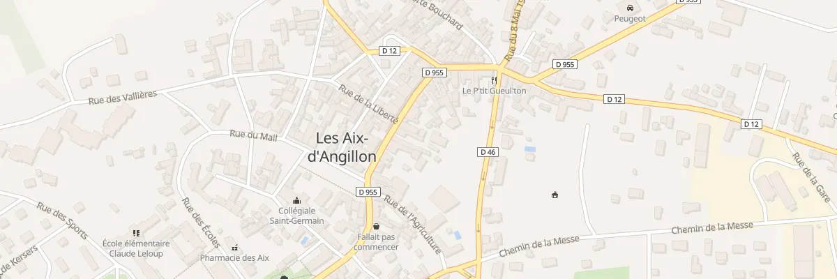 Plan du 48 Rue de la Republique aux Aix-d’Angillon
