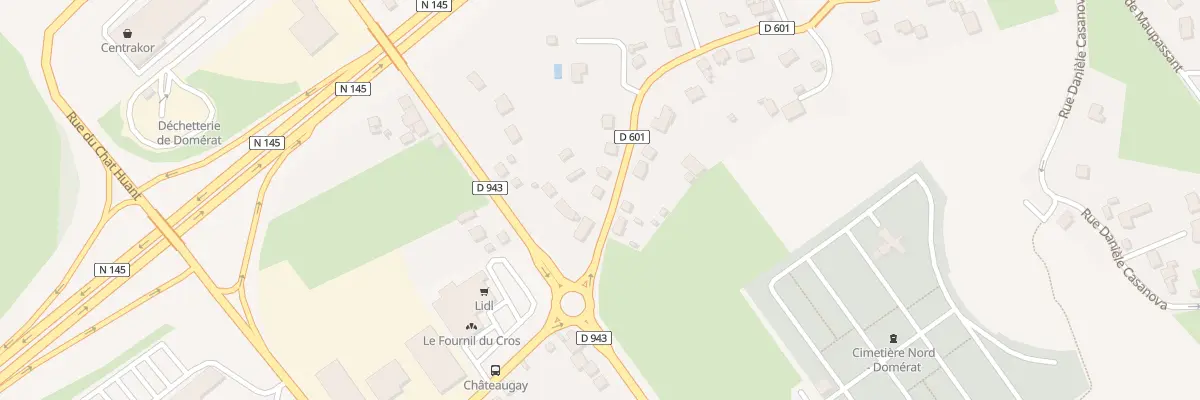 Plan du 7 Rue Hélène Boucher à Domérat