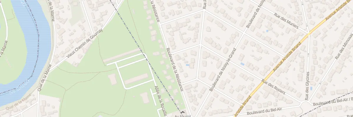Plan du 101 Bd de la Résistance à Gournay-sur-Marne