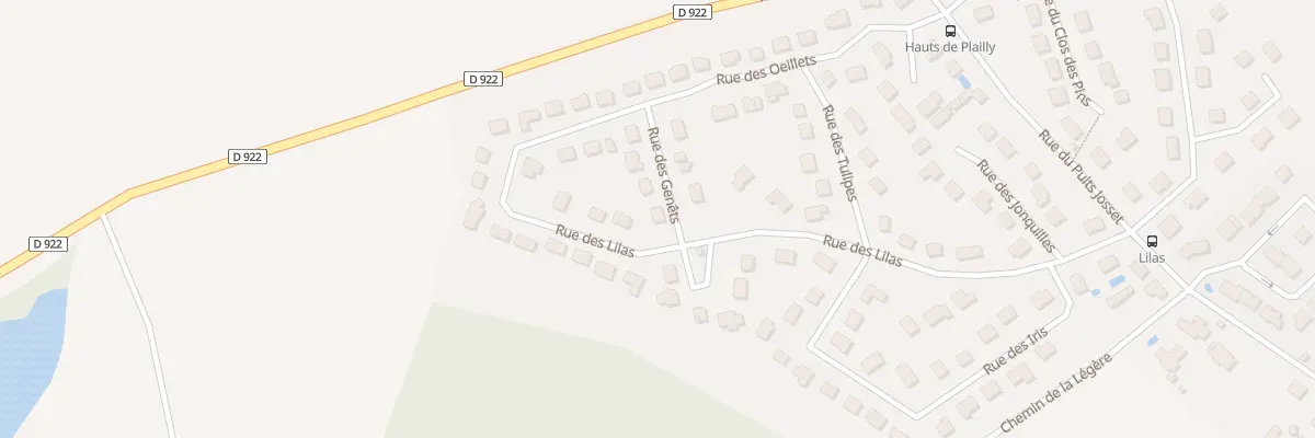 Plan du 1 Rue des Genêts à Plailly