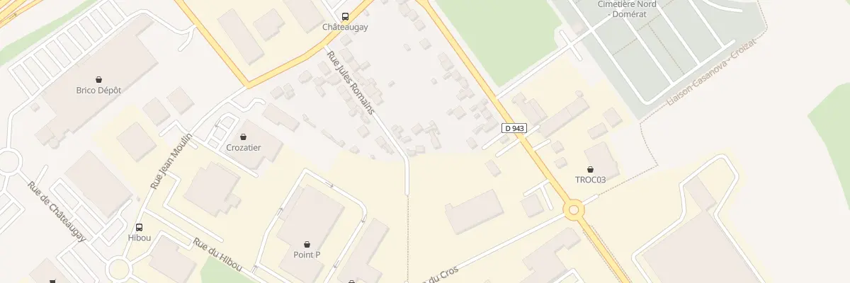 Plan du 19 Rue Jules Romain à Domérat