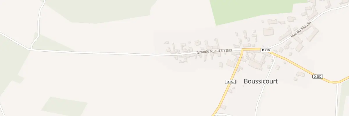Plan du 15 Gr Grande Rue d’En Bas à Boussicourt