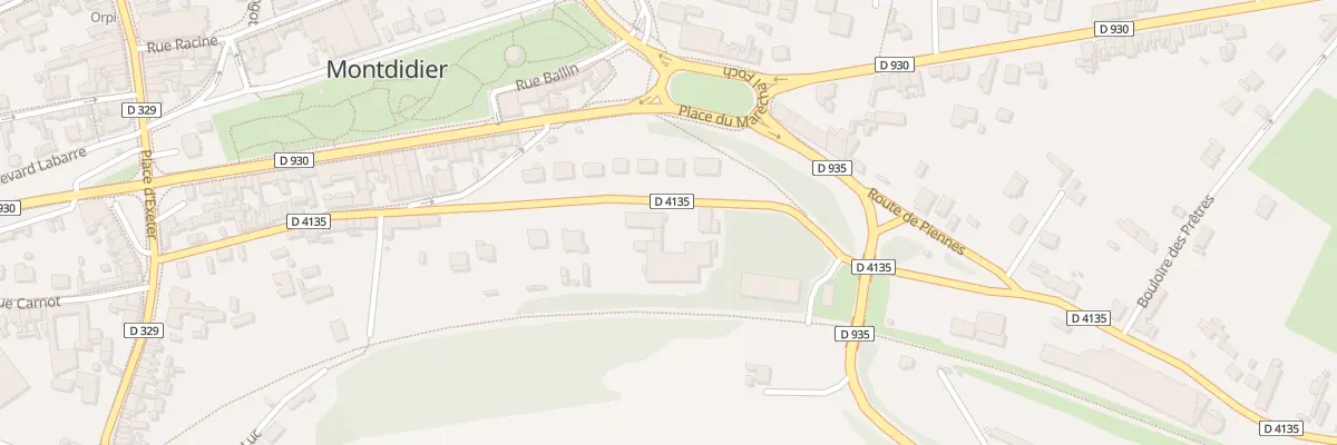 Plan du 34B Rue Gaston et Guy Floury à Montdidier