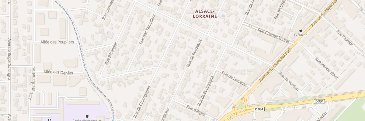 Plan du 8 Rue de Bordeaux à Chelles