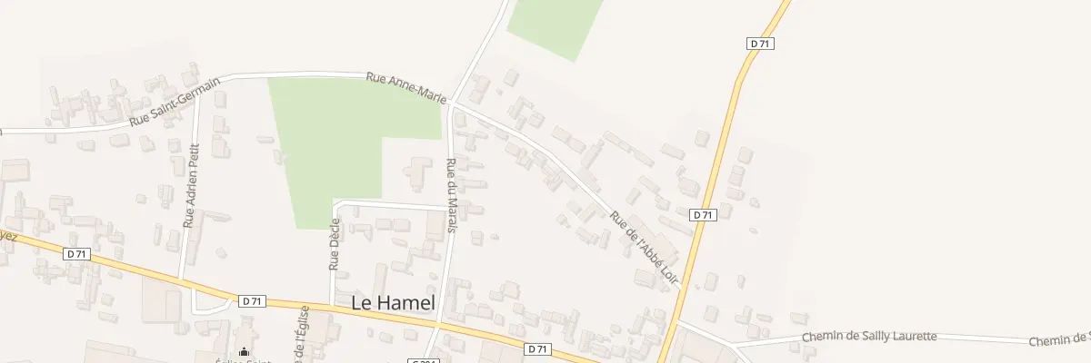 Plan du 4 Rue de l’Abbé Loir au Hamel