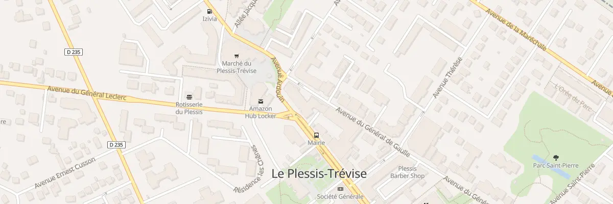 Plan du 4 Av du Général de Gaulle au Plessis-Trévise