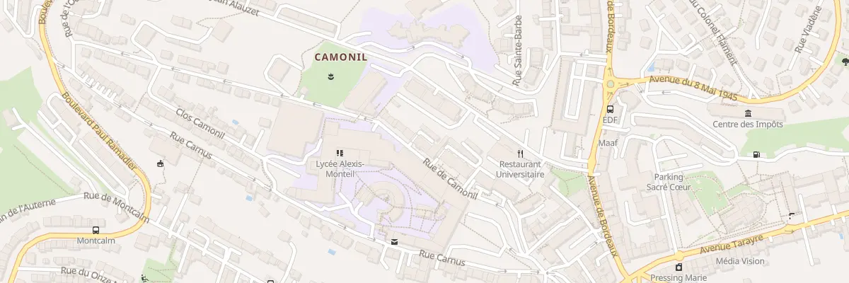 Plan du 32 Rue de Camonil à Rodez