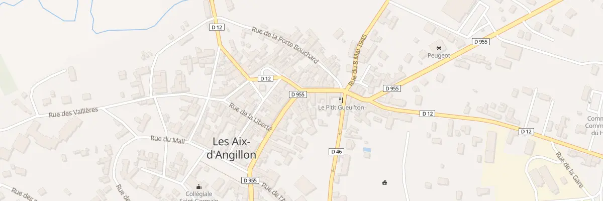 Plan du 66 Rue de la Republique aux Aix-d’Angillon