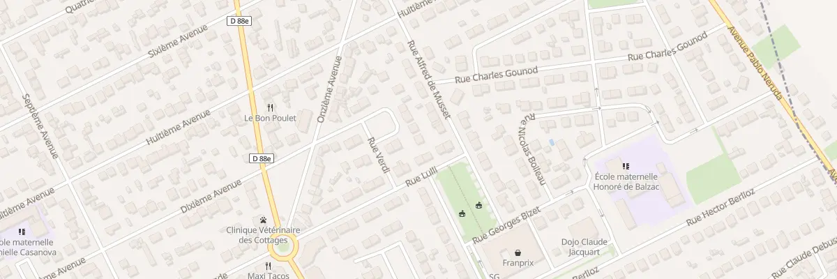 Plan du 17 Rue Verdi à Tremblay-en-France