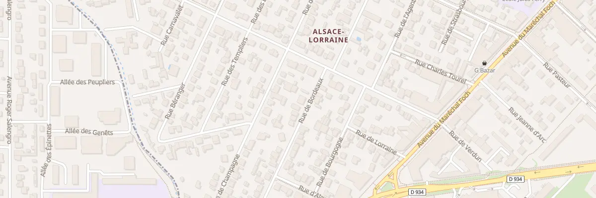 Plan du 6B Rue de Bordeaux à Chelles